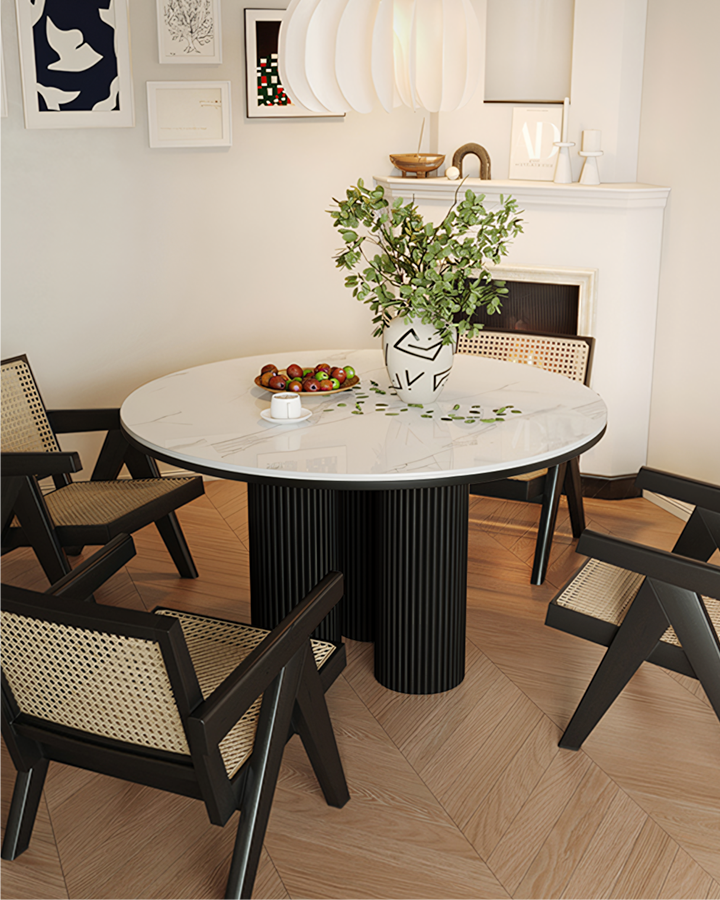 Jen Round Dining Table, Sintered Stone