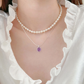 Amethyst Pearl Necklace