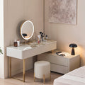 Elara Corner Dressing Table With LED Mirror