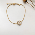 Enamel Daisy Bracelet