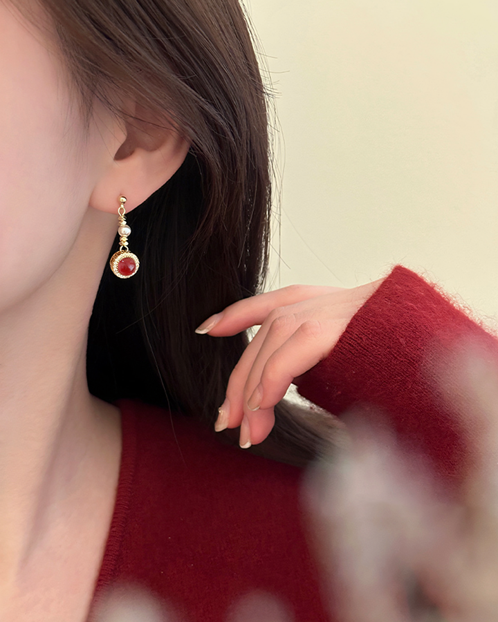 Rose Inferno Earrings