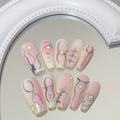 Pink Champagne Press On Nails