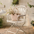 Ariadne Outdoor Garden Dining Table Table and Dining Chair Set, Iron