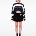 Striped Cropped Chunky Knit Jumper