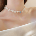 Radiant Twist Pearl Necklace