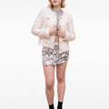 Botton-embellished Braided-trim Tweed Jacket