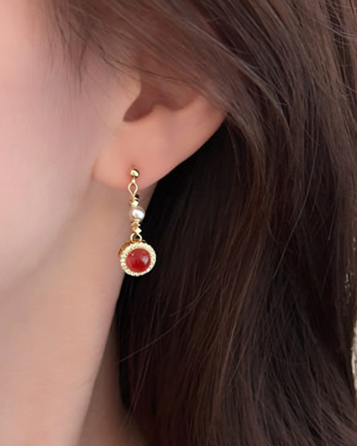 Rose Inferno Earrings