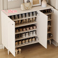 Omar Cabinet For Shoes By Door, Shoe Storage, Cream Wood