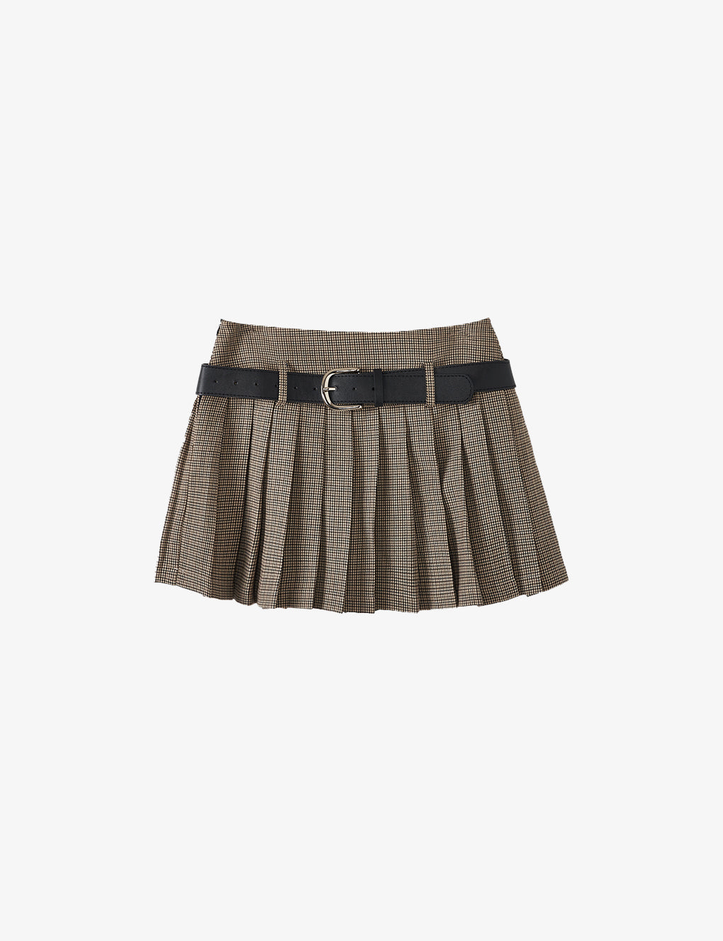 Pleated Tartan-print Mini Skirt
