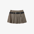 Pleated Tartan-print Mini Skirt