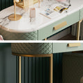 Chloe Green Dressing Table With LED Mirror