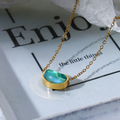 Tara Green Beaded Necklace