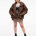 Brown Down-Filled Puffer Jacket