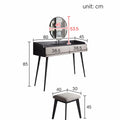 Aden Dressing Table Set With Mirror