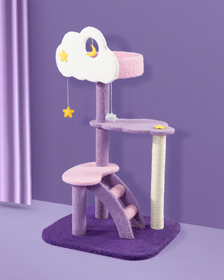 Alexia Purple Moon Cat Climber, Cat Tree, Small