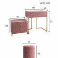 Amani Dressing Table Set with Mirror