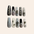 Black & Dark Press on Nails, Gel nails
