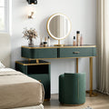 Casey-Lee Dressing Table with Mirror, Builtin Storage Box