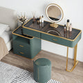 Casey-Lee Dressing Table with Mirror, Builtin Storage Box