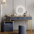 Casey-Lee Dressing Table with Mirror, Builtin Storage Box