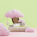 Cherry Blossom Cat Bed/ Couch, Scratcher Back