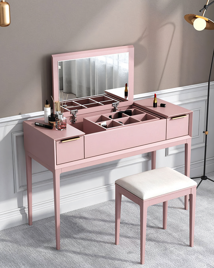 Fia Dressing Table with Mirror