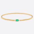 Gold Beaded Birthstone Bracelet