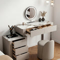 Harper Grey Dressing Table With LED Mirror
