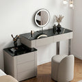 Harper Grey Dressing Table With LED Mirror