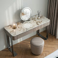 Kirsten Dressing Table with LED Mirror, Marble