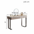 Kirsten Dressing Table with LED Mirror, Marble