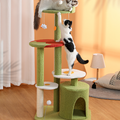 Kyali Cat Tree, Cat Climber, Coral Fleece