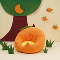 Milo Soft Round Dog Cat Bed, Orange