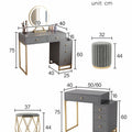 Nelia Dressing Table With LED Mirror