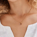 Cross Birthstone Necklace