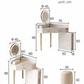Raija Dressing Table, With USB Charger