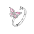 Adjustable Butterfly Spinner Ring