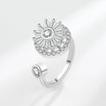 Adjustable Sunburst Spinner Ring