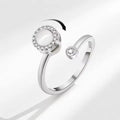 Adjustable Pearl Spinner Ring