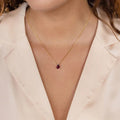 Teardrop Birthstone Necklace