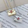 Envelope Heart Necklace