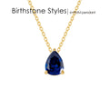 Teardrop Birthstone Necklace