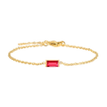 Square Birthstone Bracelet