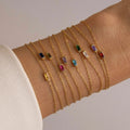 Square Birthstone Bracelet
