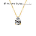 Teardrop Birthstone Necklace