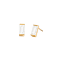 Rectangle Birthstone Earrings