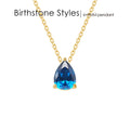 Teardrop Birthstone Necklace