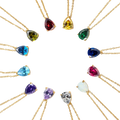 Teardrop Birthstone Necklace