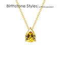 Teardrop Birthstone Necklace