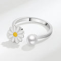 Adjustable Daisy Spinner Ring